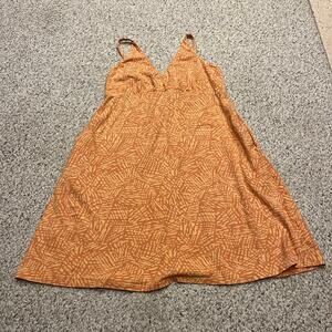 Prana June Lake Dress Sz XL Active Hemp Organic Cotton Granola Gorpcore Outdoor